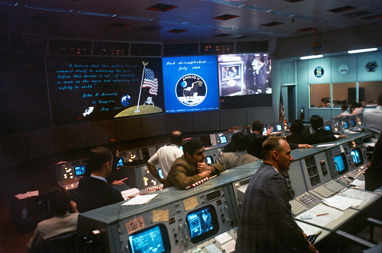 Sala de controle da missão Apollo 11, 1969